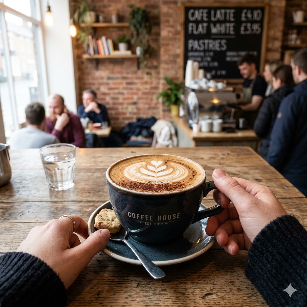 Cafe Latte Hot dengan foam lembut